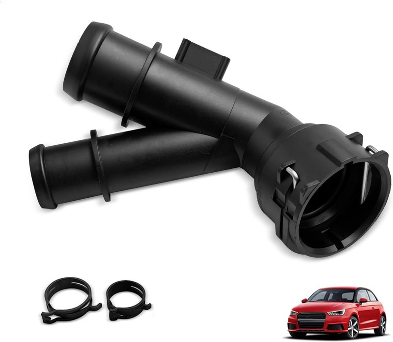 Uselection 5Q0122291AL Coolant Hose Connector Coupler Compatible with Audi TT A1 A3 VW Golf B8 5Q0122291DA 5QD122291AF - Image 1